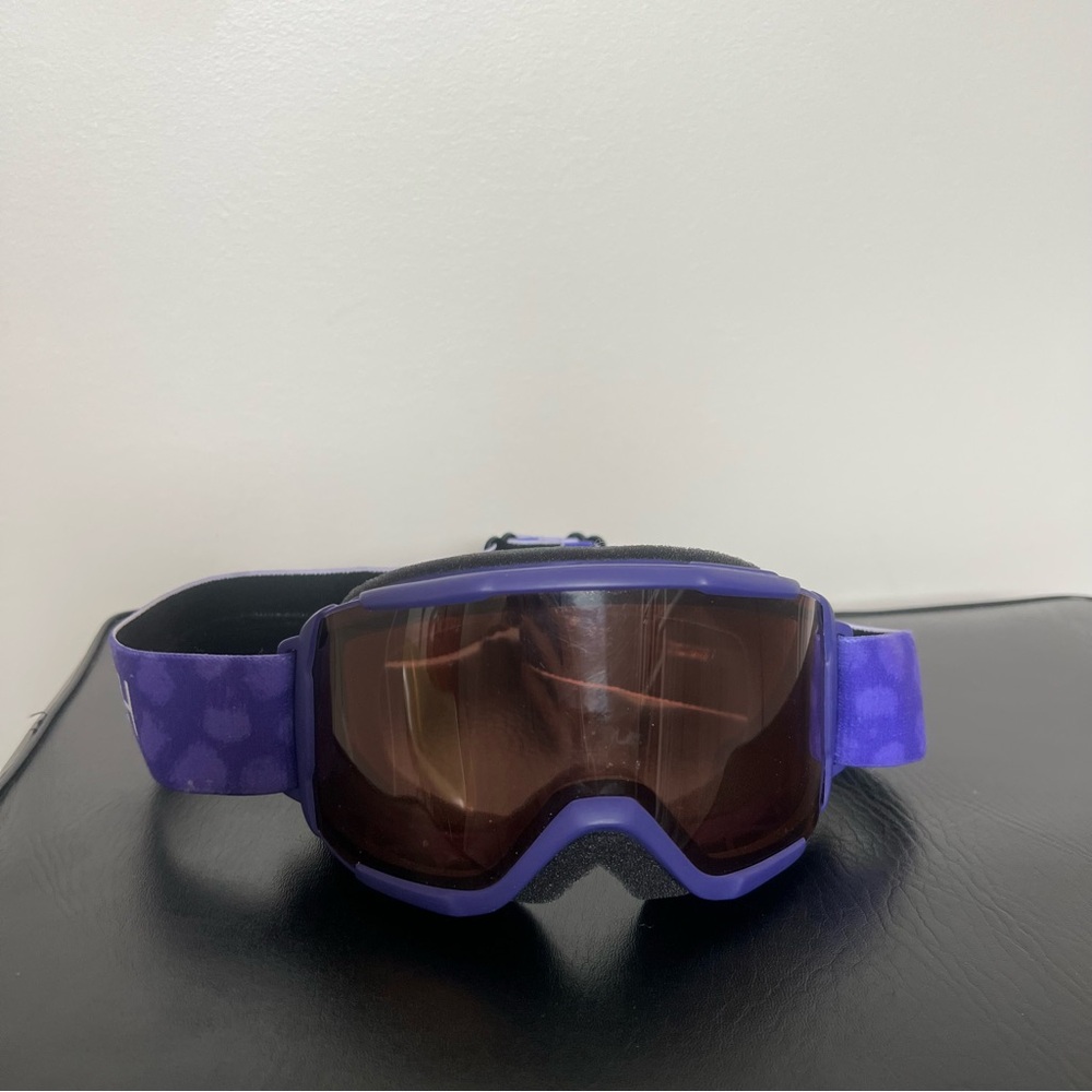 SMITH kids ski goggles purple with tinted lens